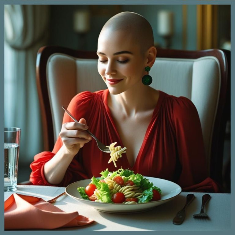 Persona saboreando un plato de pasta, practicando mindfulness en la comida